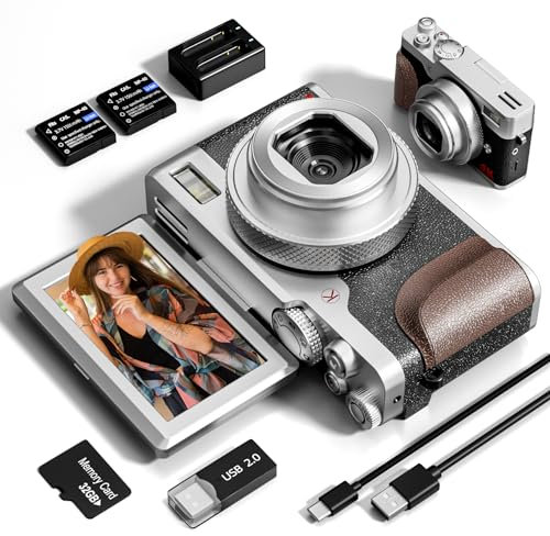 G-Anica 56 MP Digitalkamera 4K für Fotografie, Video und Vlogging YouTube – kompakt