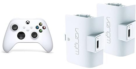 Xbox Wireless Controller Robot White+Venom Doppelpack mit wiederaufladbarem Akku Controller - Weiß Series X & S One