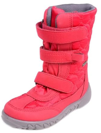 Damen-Skischuhe, wasserdicht und Schnee-Winterstiefel, isolierte und atmungsaktive warme , Snowboard-Sportstiefel, Damen-Ski-Anti-Rutsch-Schuhe for kaltes Wetter, Schnee-Skischuhe, Skiausrüstung(RED,3