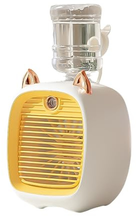 HandhåLlna FläKtar Uppladdningsbara Bärbar Luftkonditionering USB Mini Luftkylare Fläkt Vattenkylningsfläkt Med 3 Hastigheter 2 Lägen Spray Luftfuktare Renare For Bil Hem BäRbar Flera SäTt Att AnväNda