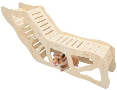 LEEQBCR 1 pièce Cachette et tunnel d'exploration polyvalent en bois pour hamsters pour hamster et explorateur pour gerbilles hamsters petits animaux domestiques