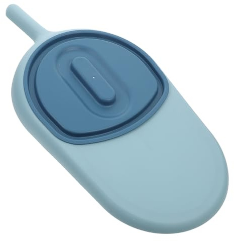 Ciieeo Orinatoio Portatile per Anziani e Donne Incinte con Coperchio, Padella Anti-versamento in Pp Blu per Pazienti Allettati, Comodino Multifunzionale per Uso Medico e Domiciliare