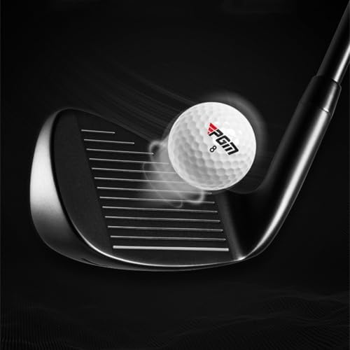 Palos de golf de acero R/S con eje de carbono para diestros #7, hierro de golf para hombres y mujeres golfistas en palos individuales (#7, eje de carbono R)