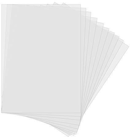 Robell 10 st tomma Mylar schabloner ark fyrkantiga schabloner papper tomma Mylar-mallar gör dina egna designschabloner (30,5 x 21,7 cm) 6 mil