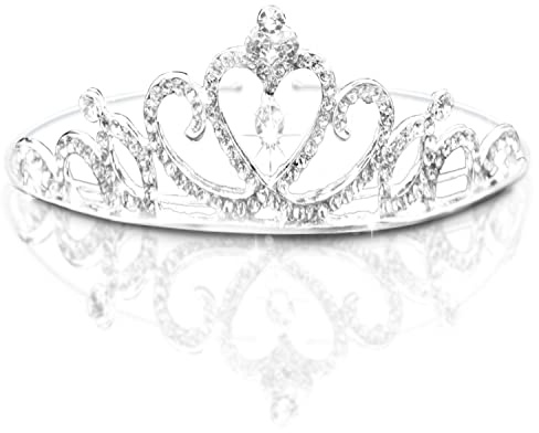 Tiara Corona di Cristallo, Wedding Tiara Nuziale Principessa per Cerimonia Feste, Compleanno, Proms cerchio brillante，Bridal Crystal fascia Crown-S1