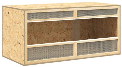 vidaXL Terrarium Bois d'Ingénierie 100x47x47 cm Boîte pour Habitat de Reptile
