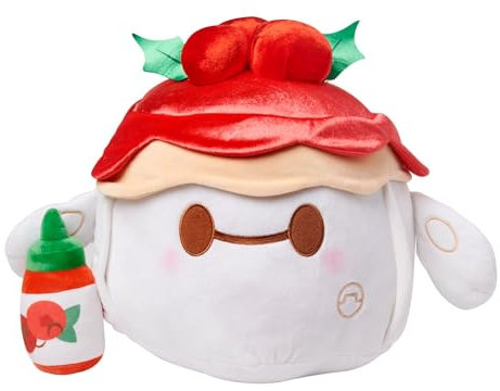 Disney Store Offizieller Big Hero 6 Munchlings Plüsch, 43,2 cm, festliche Beere, Pavlova Baymax, saisonale Süßigkeiten-Kollektion, weiches und festliches Spielzeug, ideal für Fans und Kinder