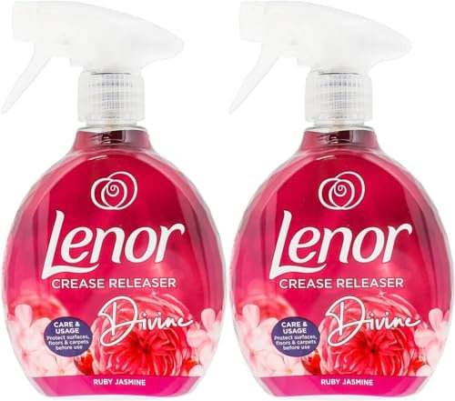 Lenor Crease Release Divine Ruby Jasmine 2 X 500ML Rimuove pieghe ferro