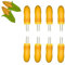 Stainless Steel BBQ Skewers Set - 8 Pcs Corn Cob Holders for Barbecue Grill, Easy Hold Corn Grips Forks - Creative Sweetcorn Holder Forks for Kids and Adults