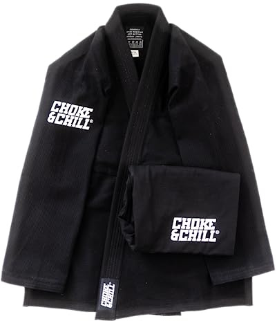 Choke&Chill BJJ Jiu Jitsu Einsteiger Anzug Gi - Schwarz (A4)