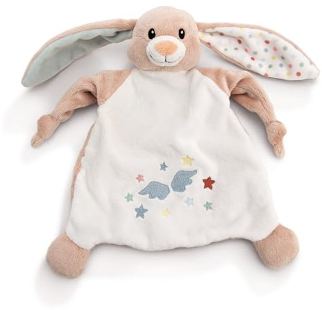 NICI Schmusetuch Hase Fjella 25x25cm - rosa - Kuscheltuch für Babys & Kleinkinder, Baby Kuscheltier Schnuffeltuch für Mädchen & Jungen | 61884