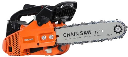 Motosierra de gasolina, 25,4 cc 9800 RMP, potente y ligera, motosierras inalámbricas de motor de 2 tiempos, motosierras portátiles de mano para podar árboles de jardín, cortar madera