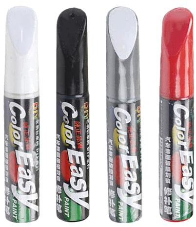 4 Piezas Pluma De Retoque Del Coche - Rotulador y Bolígrafo Reparador De Arañazos | Lápiz Para Reparación De Pintura