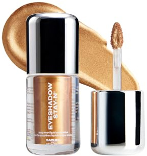 Sacheu Liquid Eyeshadow STAY-N Longwear Eye Makeup — Buildable Highly Pigmented & Blendable Eye Shadow Cream in Matte & Shimmer Finishes (Sun-LIT)