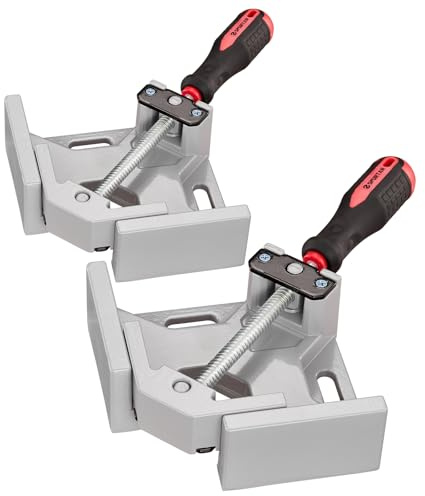 Spurtar 2pcs Corner Clamps for Woodworking with Adjustable Swing Jaw 90 Degree Clamp for Woodworking Photo Framing Welding Metalworking Crafts DIY Household Projects