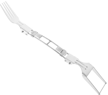 Tofficu Affettatrice e Forchetta per Anguria in Acciaio Inox, Tagliafrutta Manuale Portatile per Melone e Anguria, Utensile Multiuso per Cucina Domestica e Servizio Rapido Cubetti