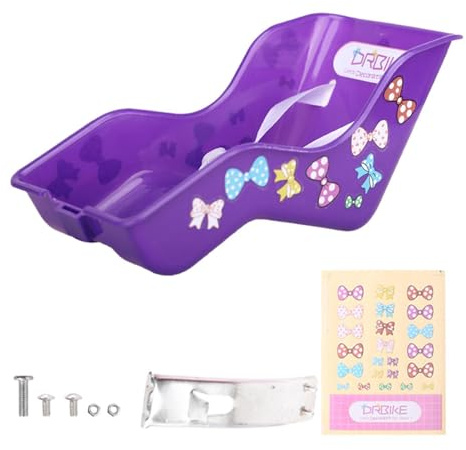 Siège de vélo pour poupées - Étagère pour jeux de rôle de vélo pour filles