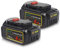 QUPER 2PACK DCB184 18V 6.0Ah XR Lithium Battery Compatible with Dewal_t Tools, Replacement for DCB182 DCB200 DCB180 DCB181 DCB201, with XJ Connector for Dewal_t Battery