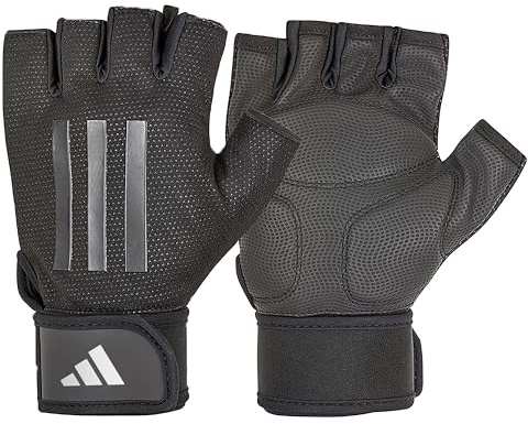 adidas Elite Training Gloves, Grey, XL - 21.5-23 cm around the palm