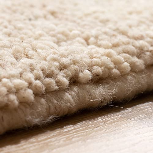 Steffensmeier Berber Teppich Rabat 15/15 Simple in Jaspe, aus 100% Schurwolle, Größe: 70x140 cm