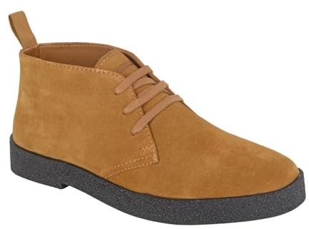 Roamers M759 Mens Real Suede Leather Lined Desert Boots (Tan Suede, UK Footwear Size System, Adult, Men, Numeric, Medium, 9)