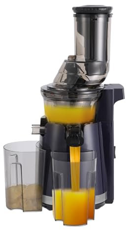 WindWilder Spremiagrumi Slow Juicer Machine, 250 W, 58 rpm, spremiagrumi elettrico con 2 tazze da 800 ml, capacità 22,9 x 20,1 x 49,7 cm