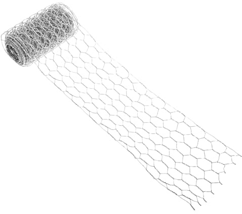 FUTUREORYY Red De Alambre Galvanizado Hexagonal para Aves De Corral, Malla 0.1x3 m para Proyectos De Bricolaje, Resistente Al Desgaste y Alta Tracción, Uso Jardín y Construcción