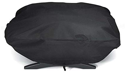 Grillabdeckung für Weber Q100/Q1000/Q120/Q1200/Q1400, Grill Abdeckung 600D Oxford Gewebe Tisch Gasgrill Abdeckung Wetterfest für Enders URBAN, Explorer, Grillhaube Elektrogrill 70x45x32cm