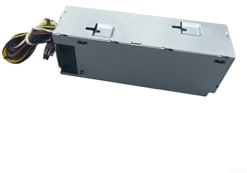 Minhe 600W Power Supply Unit for Dell for OptiPlex 7040 3650 5040 3040 3046 7050, 0T8M40 DPS-600EM-00 A H240EM-00 H240EM-02 2P1RD H62JR, 8-Pin + 4-Pin + 8-Pin + 8-Pin, Silver Metal Chassis PSU