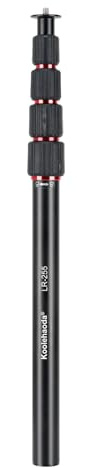 Koolehaoda Stativförlängning, 145 cm aluminiumstativ, mittpelarförlängningsrör, 5-delat monostativ, teleskopstång med 1/4-3/8 skruv, kompatibel med stativ/gimbal/kamera/telefon, maxbelastning 5 kg