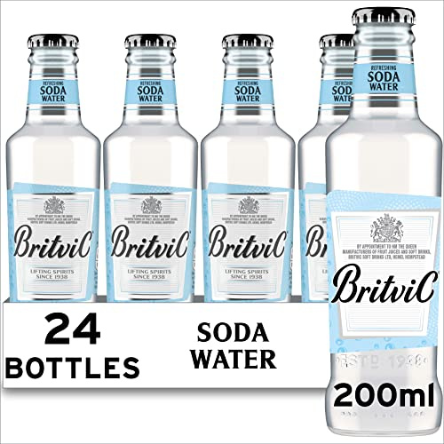 Britvic Refreshing Soda Water - Carbonated Drink - Pack of 24 x 200ml