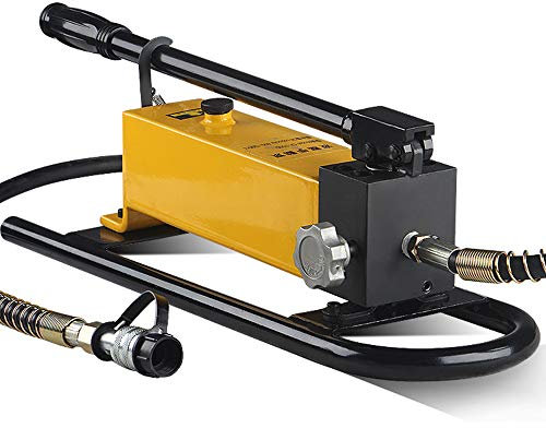 CGOLDENWAL Hydraulische Handpumpe CP-700F mit Druckprüfung丨Hohe Speicherkapazität: 1100 ccm丨Druck zwischen 20-700 kg / ²丨Durchfluss zwischen 13-2.3 cc (Ohne Drucktest)