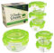 Smile&Green Kleine Glasdosen für Babynahrung | 240 ml Glas | 6 Stück | Glasbehälter mit luftdichten Deckeln | Mikrowellengeeignet | Borosilikatglas Containers