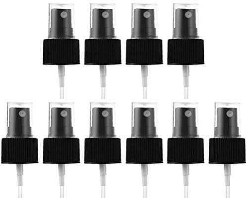 Luxshiny 20 Stücke Kunststoff Flasche Sprühkopf Sprühflasche Kofp Deckel Ersatz Sprühaufsatz für Sprühkugel Sprühflasche Flaschen 18 mm Schwarz