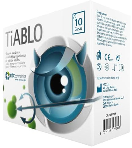 NTC Pharma - Tiablo gasas con partículas de plata para el área periocular