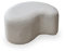 MIUFORM Pouf Hocker ǀ MIUF Sitzpouf ǀ Sitzhocker Fußbank Polsterhocker Wohnzimmer Schlafzimmer Vorzimmer Ankleidezimmer ǀ 68 x 64 x 36 cm ǀ Bouclé-Stoff (Beige)