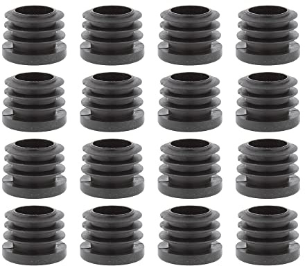 Lot de 16 Bouchons à Lamelles Ronds - Capuchons de Protection en Plastique - Bouchons d'Extrémité (Diamètre 38 mm, Rond)
