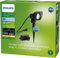 Philips Außenspot 1-er Starter Set (6 W), wetterfester Niedervolt Bodenspot mit Erdspieß und warmweißem Licht, energiesparende LED Beleuchtung, schwarz