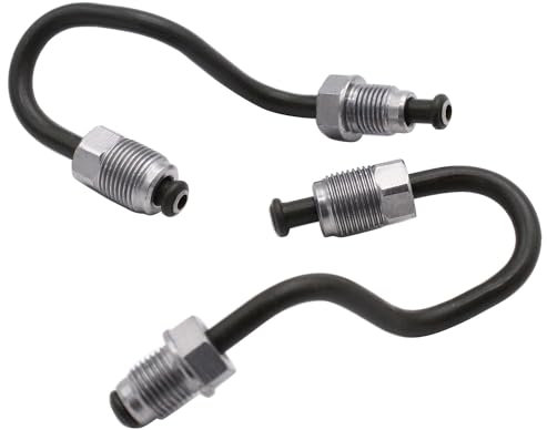 1 Pair Rear Brake Pipes Car Brake Hoses Line Pipe 1K0611763E 1K0611763F 1K0611764L 1K0611764M Compatible with VW Golf Mk5 Mk6 Audi A3 TT Touran