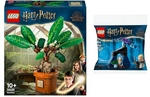 Lego Harry Potter Set: 76433 Magic Potion Plant: Mandrake & 30677 Draco in the Forbidden Forest