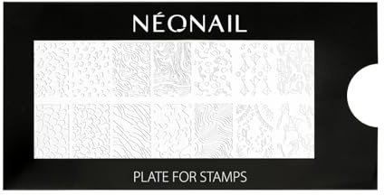 NEONAIL Stamping Plate 30 - Stamping Platte - Schablonen Platte - Nail Art - Nageldesign - Nagel Stempel Schablone - French Nails Schablone - Nagelkunst Stempel