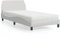 Keyroto Bett 100x200 mit lattenrost und matratze Boxspringbett 100x200 mit matratze Polsterbett Polsterbett 100x200 mit matratze Jugendbett Kunstleder-Weiß-100 x 200 cm