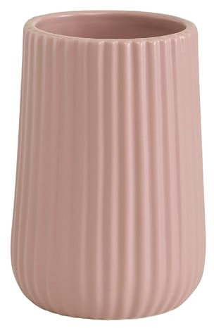 Gedy Marika Porta Spazzolino da Denti, Ceramica, Rosa, 8 x 8 x 11,6