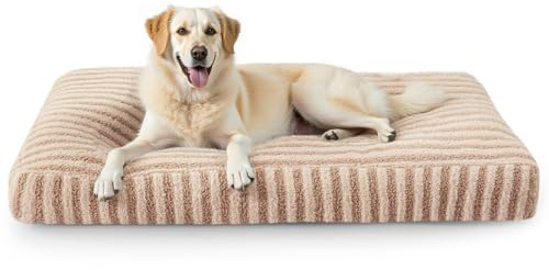 Pawk Panier Chien Grande Taille, XL Coussin Chien Dehoussable Lavable, Lit pour Chiens Moelleux Respirant Antidérapant pour Grande Chiens et Chats, 107x69x10cm