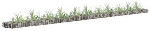 Gecheer Gabion Raised Bed Galvanised Steel 450x30x10 cm Gabions Model145644