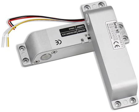 Cerradura de perno eléctrica con ajuste de retardo de tiempo, cerradura de puerta electrónica de 12 V CC para sistema de control de acceso