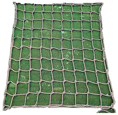 Jardín Juego Al Aire Libre Red para Trepar, Dia 8mm Malla 8cm,Balcón Seguridad, Escalada para Niños Plantas, Jardín Parque Infantil Equipo, Cuerda(1X2m/3.3X6.6ft)