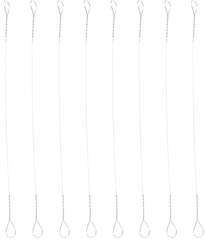 NUOBESTY Set 8 Fili Taglia Formaggio in Acciaio Inox 145 CM Affettatrice per Burro e Formaggi Stagionati Utensile Cucina per Ristoranti e Uso Domestico