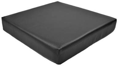 kissen-fabrik Sitzauflage für Rollstühle und Bürostühle zur Druckentlastung | Gesunde Körperhaltung, gegen Rückenschmerzen | Sitzkissen | Ergonomisches Rollstuhlkissen | 40x42, schwarz