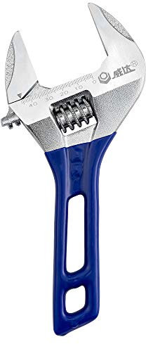 HQGC Rollgabelschlüssel, Weit öffnender Verstellbarer Schraubenschlüssel mit Kurzem Griff, Rohrzange Einmaulschlüssel Verstellbar (8)